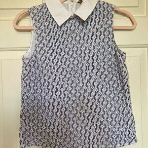 Collared Brooks Brothers sleeveless shirt